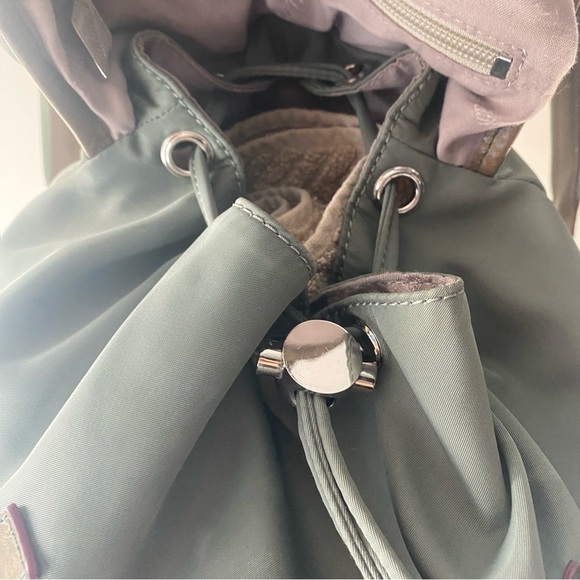 MZ Wallace Marlena Army Green Nylon Backpack Olive - Picture 4 of 16